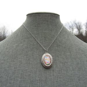 Cute Butterflies Cottage Dreaming Butterfly Photo Locket Necklace